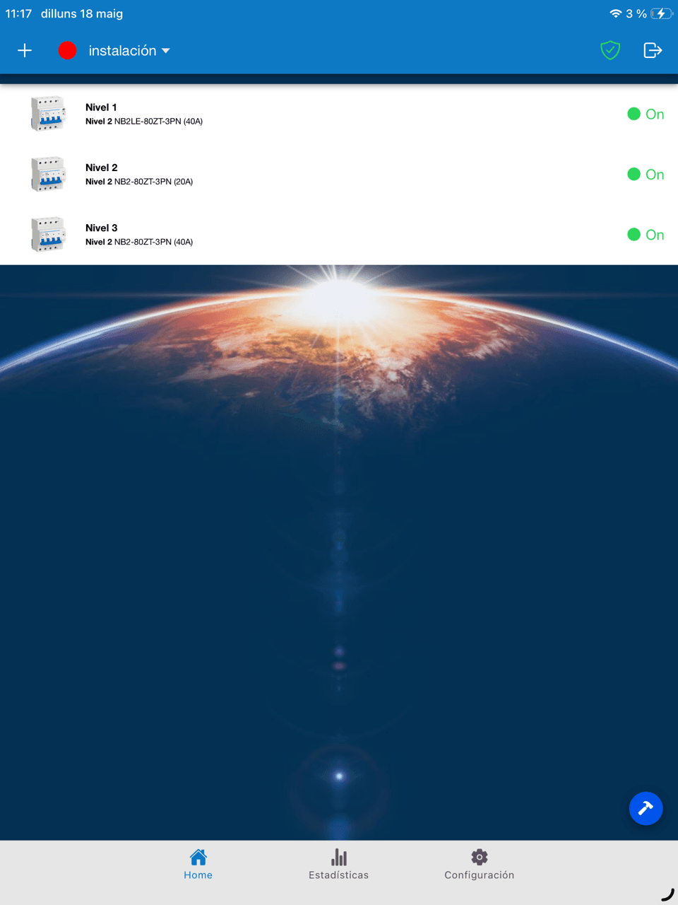 Llista de dispositius a Nexus